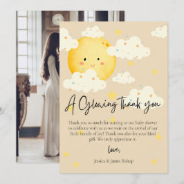 Tarjeta de agradecimiento de foto de Baby Shower L