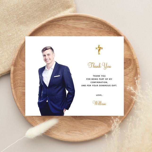 Tarjeta de agradecimiento de foto de confirmación  (Subido por el creador)