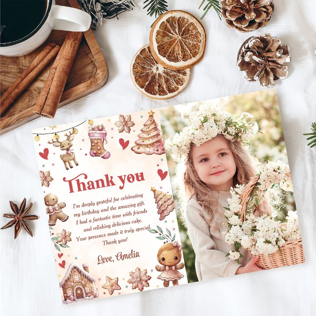 Tarjeta de agradecimiento de foto de cumpleaños de (Subido por el creador)