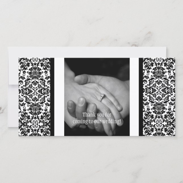 Tarjeta de agradecimiento de foto de Damasco (Anverso)