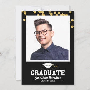 Tarjeta de agradecimiento de foto de graduación ne