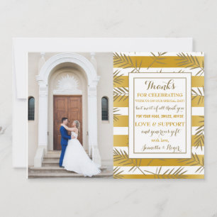 Tarjeta de agradecimiento de foto de Holiday Palms