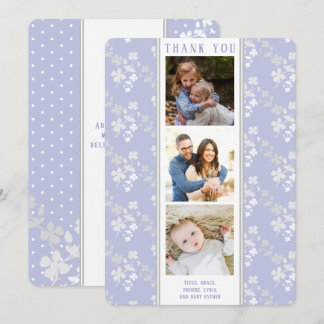 Tarjeta de agradecimiento de foto de Simple Blosso