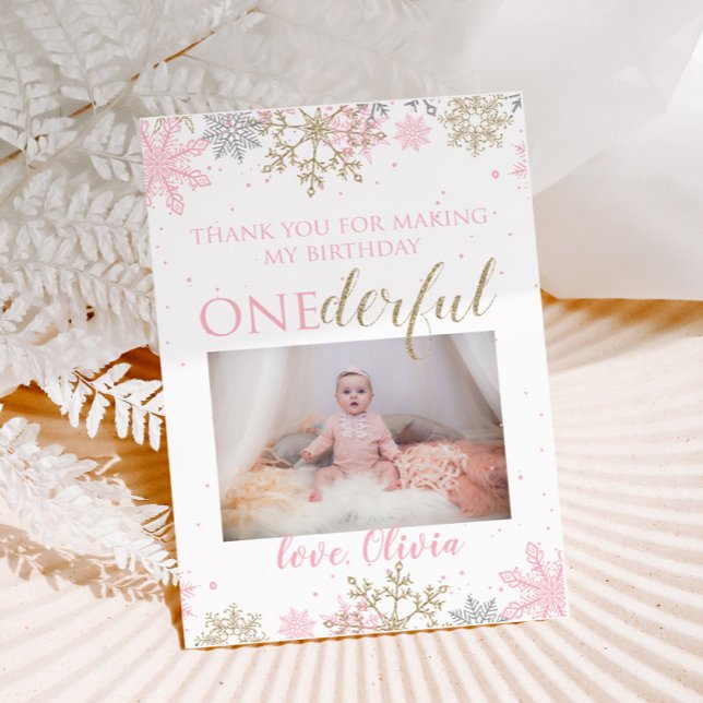 Tarjeta de agradecimiento de foto de Winter ONEder (Subido por el creador)