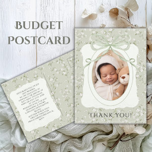 Tarjeta de agradecimiento de foto floral caprichos