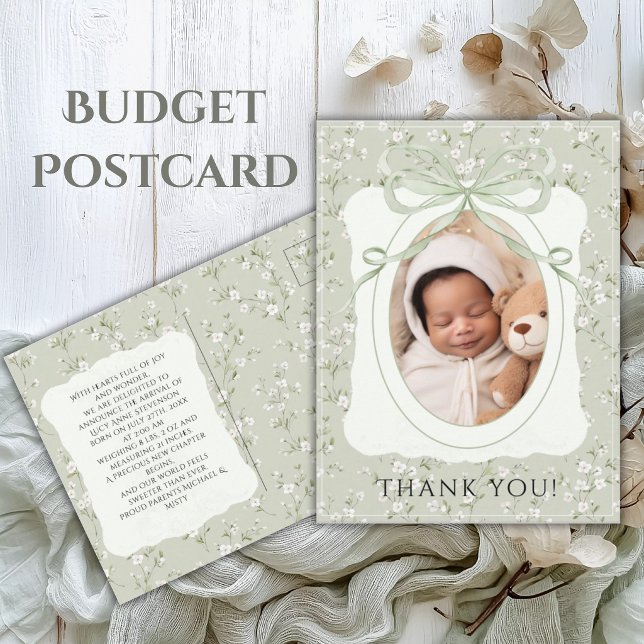 Tarjeta de agradecimiento de foto floral caprichos (Subido por el creador)