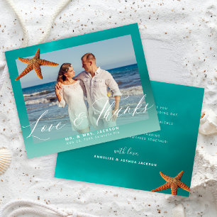 Tarjeta de agradecimiento de foto personalizada pa