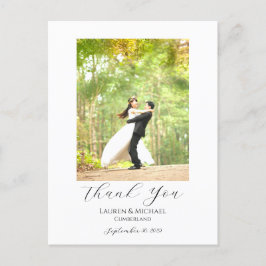 Tarjeta de agradecimiento de foto presupuesto - po