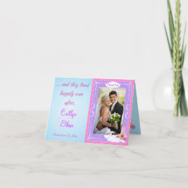 Tarjeta de agradecimiento de fotografía de cuento