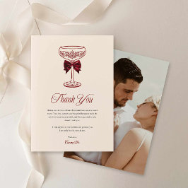 Tarjeta de agradecimiento de fotografía de despedi