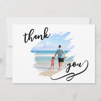 Tarjeta de agradecimiento de fotos de viaje