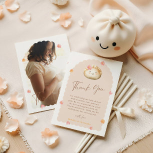 Tarjeta de agradecimiento de fotos para Baby Showe