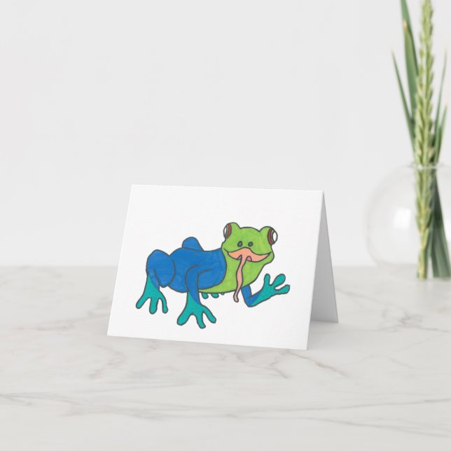 tarjeta de agradecimiento de Frank the Frog (Anverso)