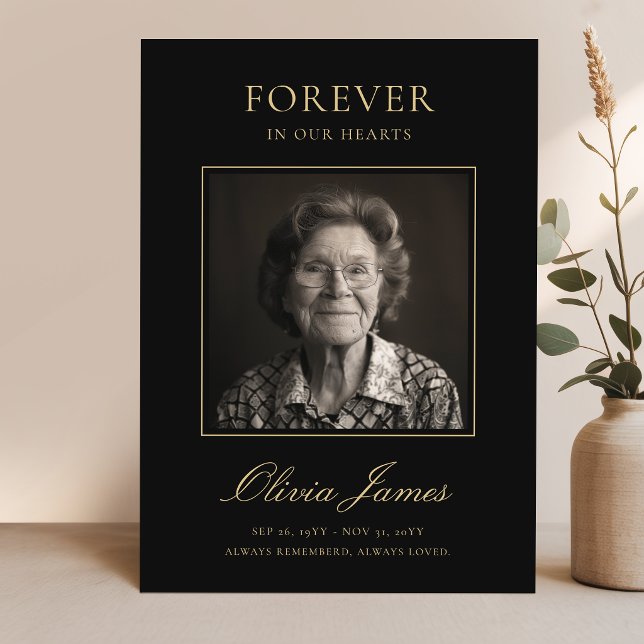Tarjeta de agradecimiento de funeral con foto de c (Subido por el creador)