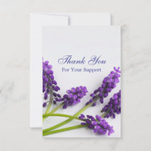 Tarjeta de agradecimiento de funeral conmemorativo