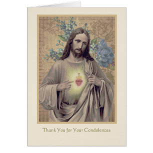 Tarjeta de agradecimiento de funeral de Jesús