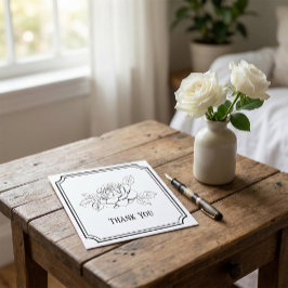 Tarjeta de agradecimiento de funeral personalizada