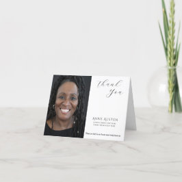 Tarjeta de agradecimiento de funerales plegados -