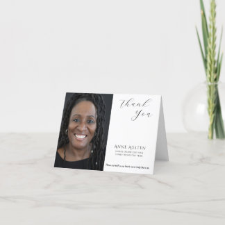 Tarjeta de agradecimiento de funerales plegados - 