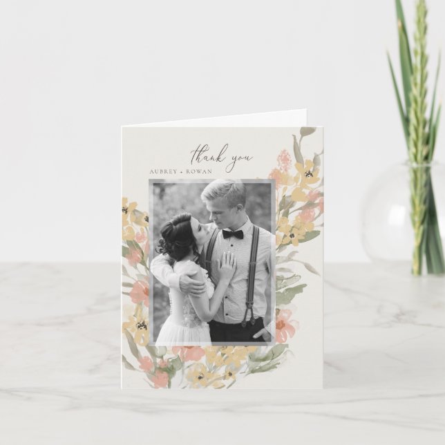 Tarjeta de agradecimiento de Garden Flourish (Anverso)