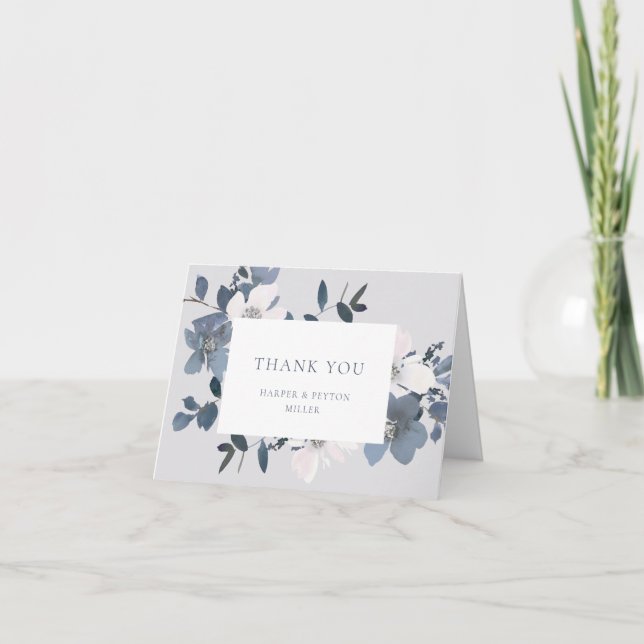 Tarjeta de agradecimiento de Garden Love Flat (Anverso)