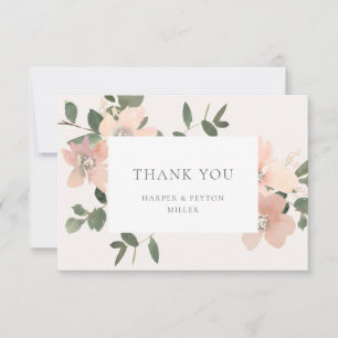 Tarjeta de agradecimiento de Garden Love Flat