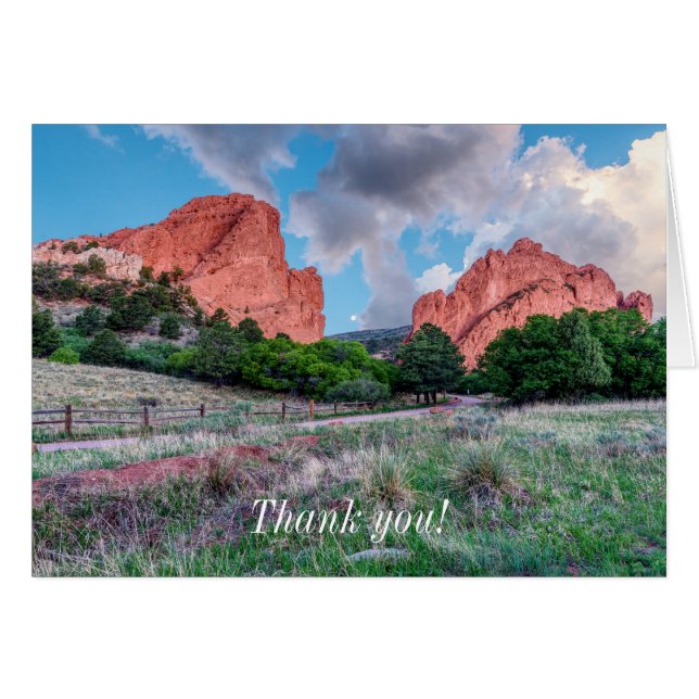 Tarjeta De Agradecimiento De Gateway Rocks Garden  (Anverso (Horizontal))