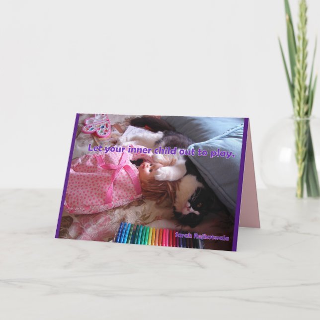 Tarjeta de agradecimiento de gato esmoquin para de (Anverso)