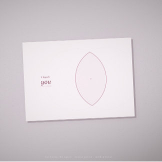 Tarjeta de agradecimiento de geometría sagrada · e