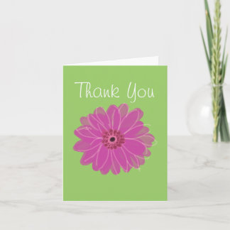 Tarjeta de agradecimiento de Gerber Daisy