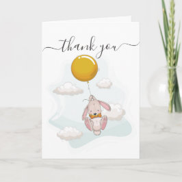 Tarjeta de agradecimiento de globo Baby Shower