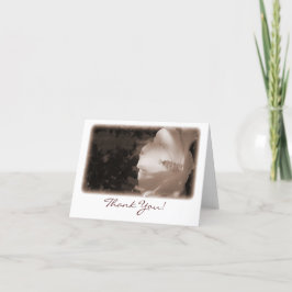 Tarjeta de agradecimiento de gloria anticuada