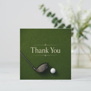 Tarjeta de agradecimiento de golf