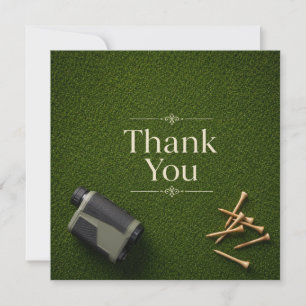 Tarjeta de agradecimiento de golf