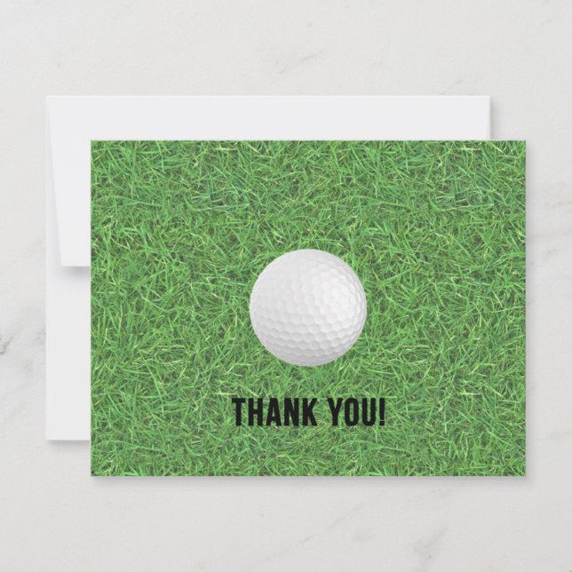 Tarjeta de agradecimiento de golf (Anverso)