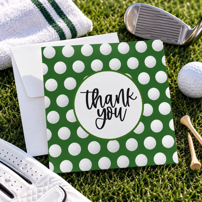Tarjeta de agradecimiento de golf (Subido por el creador)