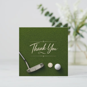 Tarjeta de agradecimiento de golf