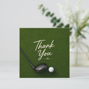 Tarjeta de agradecimiento de golf
