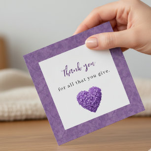 Tarjeta de agradecimiento de gracias a la mujer fu