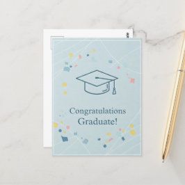 Tarjeta de agradecimiento de graduación