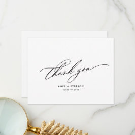 Tarjeta de agradecimiento de graduación