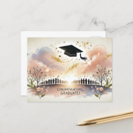 Tarjeta de agradecimiento de graduación