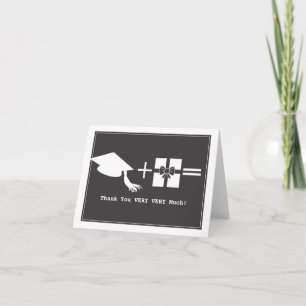Tarjeta de agradecimiento de graduación