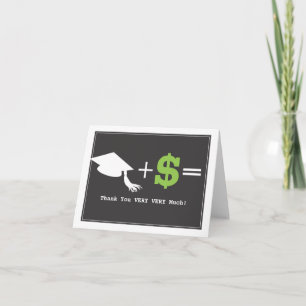 Tarjeta de agradecimiento de graduación