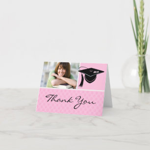 Tarjeta de agradecimiento de graduación