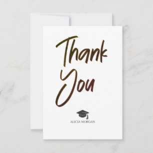 Tarjeta de agradecimiento de graduación   Boda 4 l