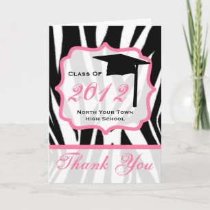 Tarjeta de agradecimiento de graduación - Clase de