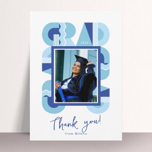 Tarjeta de agradecimiento de graduación clase de 2
