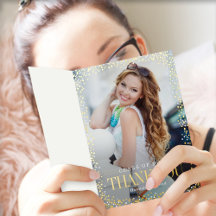 Tarjeta de agradecimiento de graduación de RELIEVE