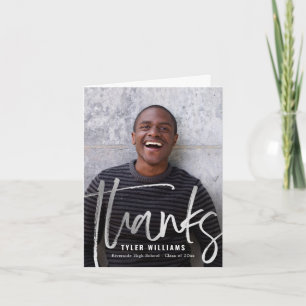 Tarjeta De Agradecimiento De Graduación Moderna